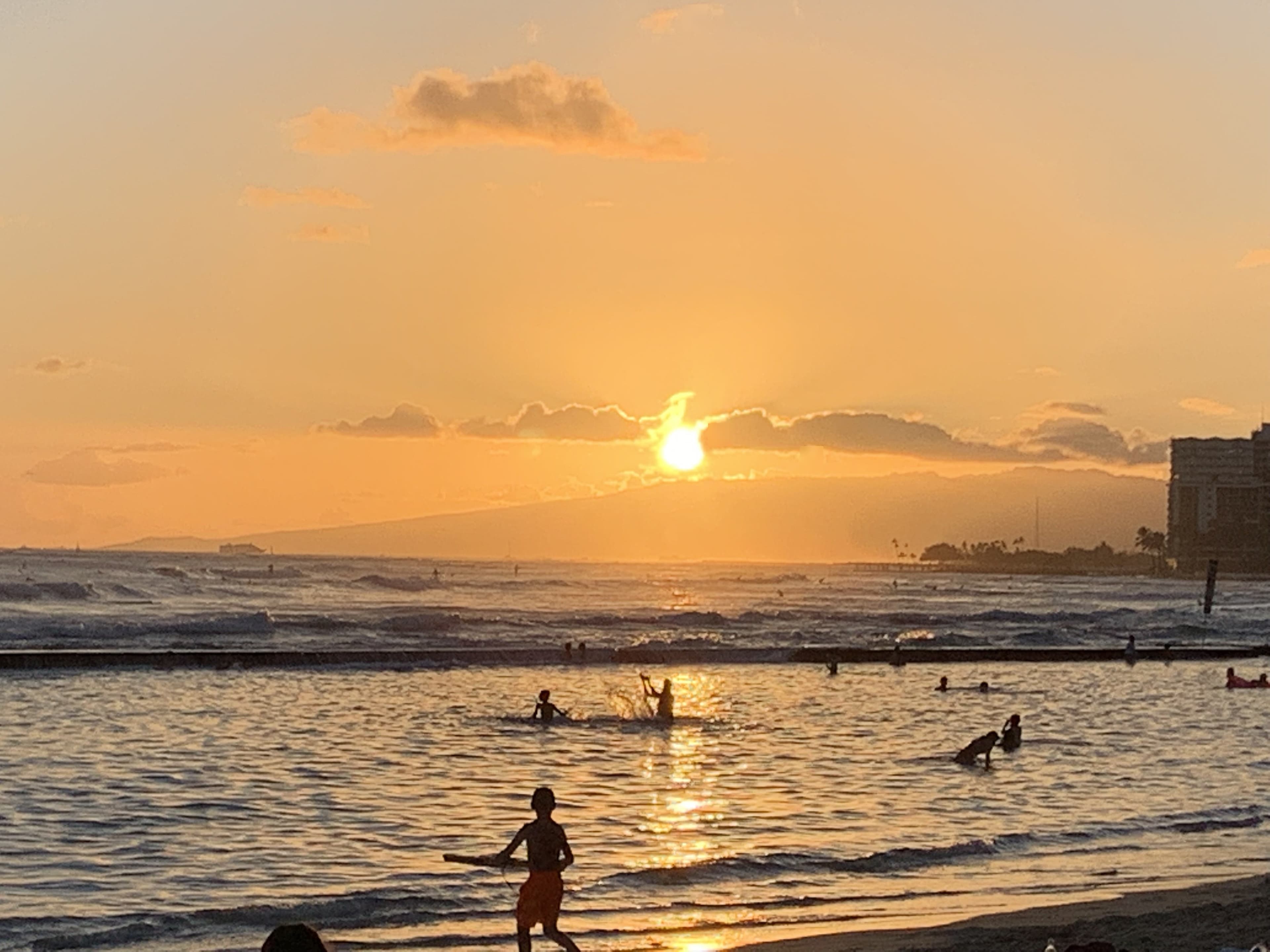 Sail at Sunset - Oahu, Hawaii
